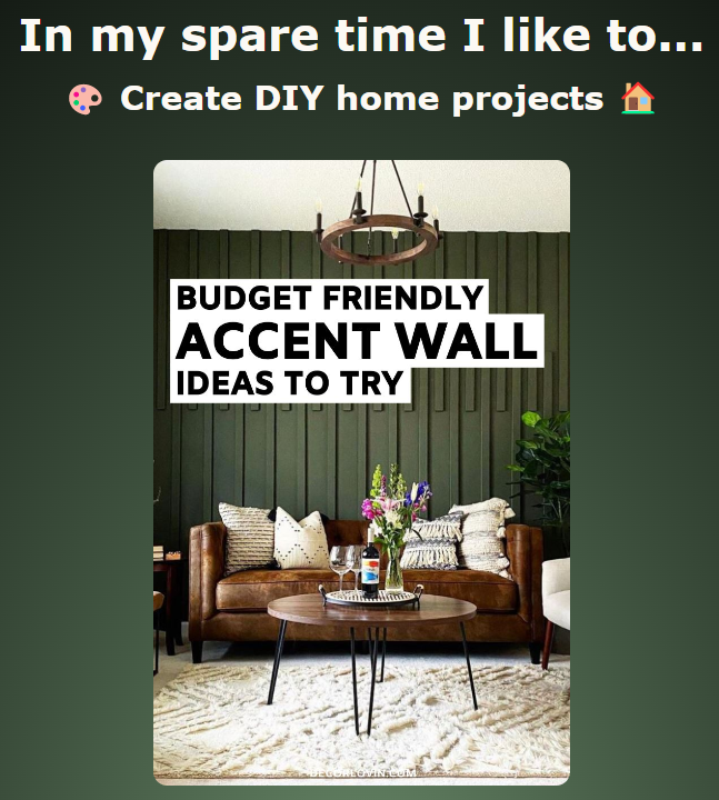 DIY Projects Landing Page